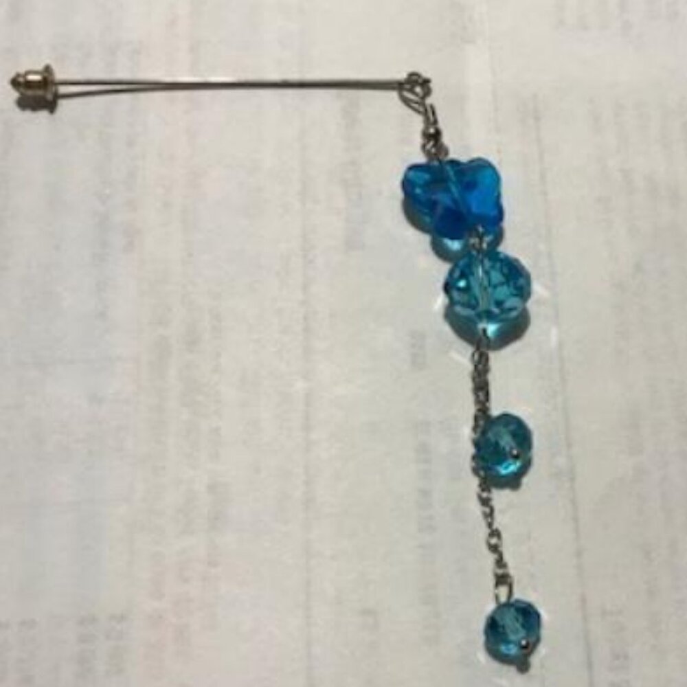Blue Hijab Stick Pin